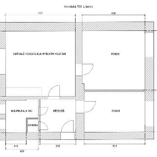 Prodej bytu 3+kk 66 m² Liberec, Americká