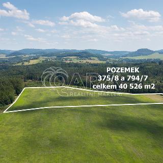 Prodej zemědělské půdy 40 526 m² Huntířov, 