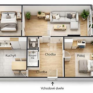 Prodej bytu 3+1 70 m&sup2; Česká Lípa