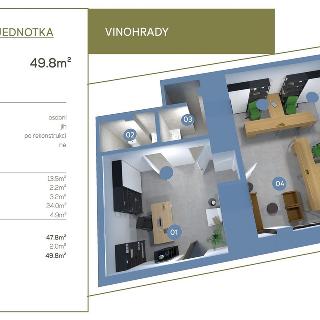 Prodej kanceláře 48 m² Praha, Vinohradská