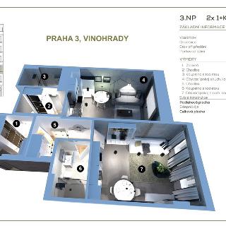 Prodej bytu 2+kk 68 m² Praha