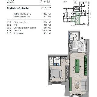 Prodej bytu 2+kk 74 m² Praha, Dlouhá