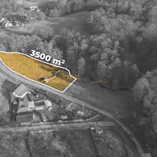 Prodej stavební parcely 3 562 m² Staré Hutě