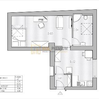 Pronájem bytu 2+kk 42 m² Uherský Brod, Svat. Čecha