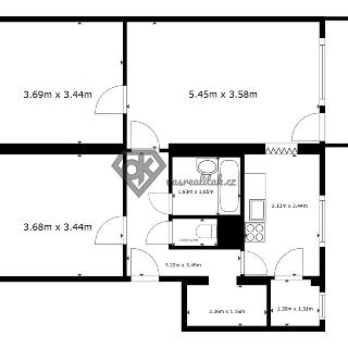 Pronájem bytu 3+1 72 m² Brandýs nad Orlicí, V Zahradách