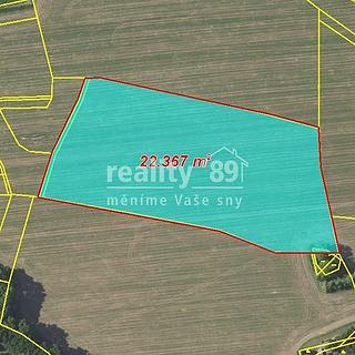 Prodej zemědělské půdy 22367 m&sup2; Bystřice
