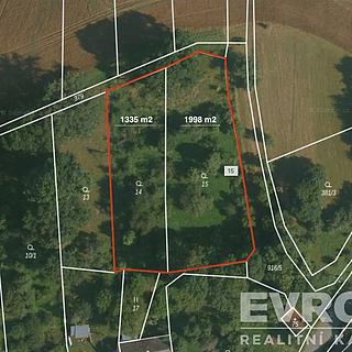 Prodej stavební parcely 1335 m&sup2; Kelč