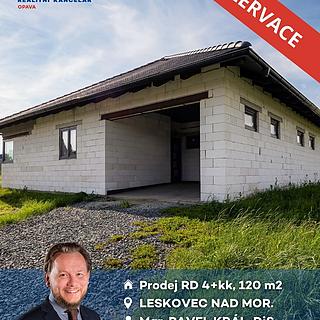 Prodej rodinného domu 120 m&sup2; Leskovec nad Moravicí