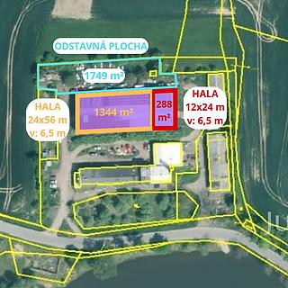 Pronájem skladu 1632 m&sup2; Dolní Novosedly