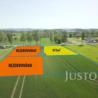 Prodej stavební parcely 873 m² Vlastec, 