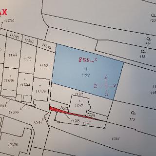 Prodej stavební parcely 855 m² Horní Planá