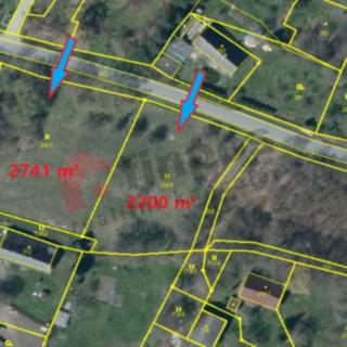 Prodej stavební parcely 2 741 m² Stvolínky Kolné
