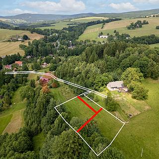 Prodej stavební parcely 1640 m&sup2; Rokytnice v Orlických horách