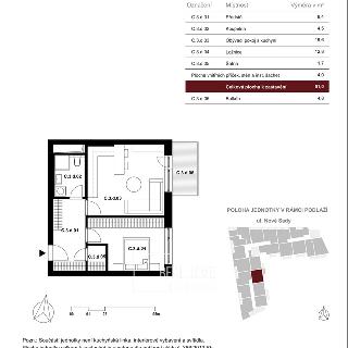 Prodej bytu 2+kk 51 m² Brno, Hybešova