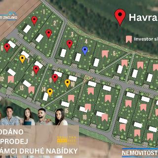 Prodej stavební parcely 1 677 m² Havraníky