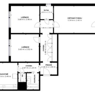 Prodej bytu 3+1 78 m² Brno Bystrc, Teyschlova
