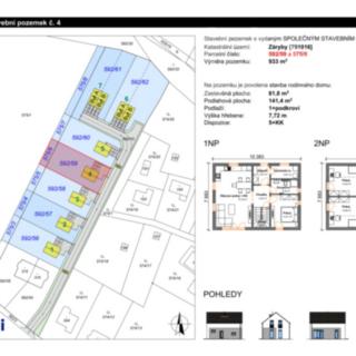 Prodej stavební parcely 933 m² Záryby