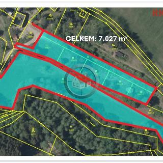 Prodej ostatního pozemku 7 027 m² Velké Meziříčí, Křenice