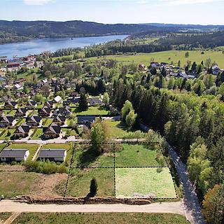 Prodej stavební parcely 1020 m&sup2; Lipno nad Vltavou