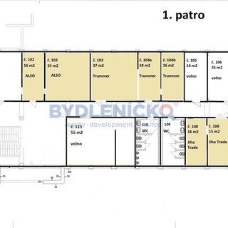 Pronájem kanceláře 70 m² České Budějovice, K. Světlé