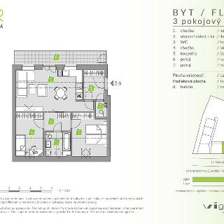 Prodej bytu 3+kk 63 m² Brandýs nad Labem-Stará Boleslav, Mělnická