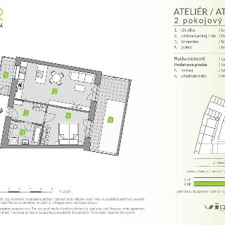 Prodej bytu 2+kk 49 m² Brandýs nad Labem-Stará Boleslav, Mělnická