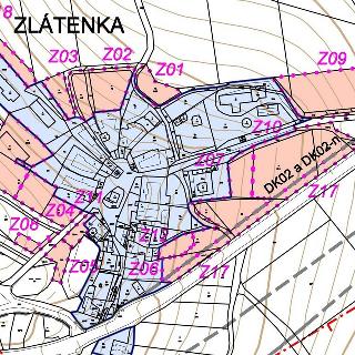 Prodej stavební parcely 599 m² Zlátenka, 