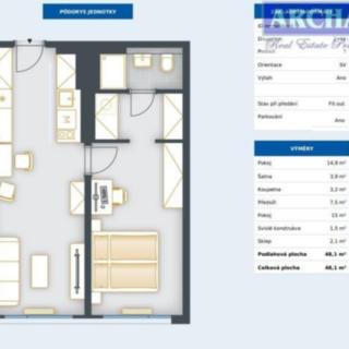 Prodej bytu 2+kk 48 m² Praha