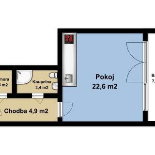 Pronájem bytu 1+kk a garsoniéry 33 m² Praha, Osadní