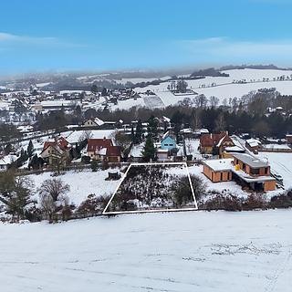 Prodej stavební parcely 1113 m&sup2; Hrusice
