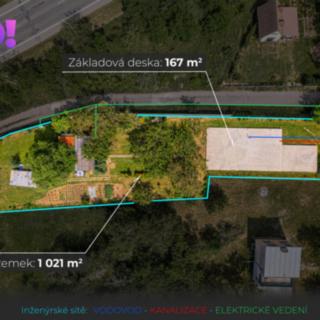 Prodej stavební parcely 1021 m² Dobšice