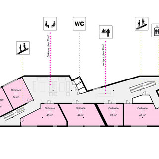 Pronájem kanceláře 28 m² Třinec, Poštovní