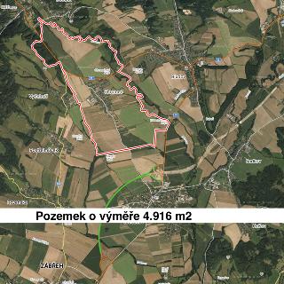 Prodej zemědělské půdy 4 916 m² Chromeč, 