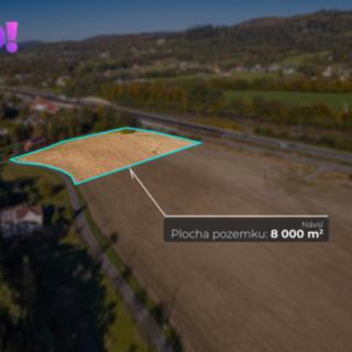 Prodej komerčního pozemku 8 000 m² Návsí, 