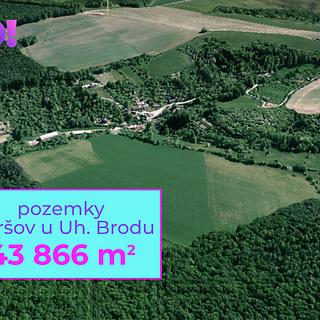 Prodej zemědělské půdy 43866 m&sup2; Uherský Brod