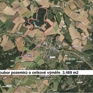 Prodej zemědělské půdy 3 489 m² Bystřice pod Hostýnem, 