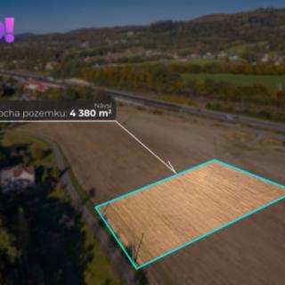 Prodej komerčního pozemku 4 380 m² Návsí, 