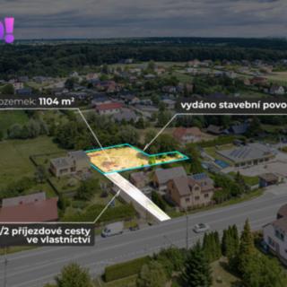 Prodej stavební parcely 1104 m&sup2; Ostrava