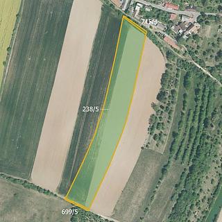 Prodej zemědělské půdy 27683 m&sup2; Troubky-Zdislavice