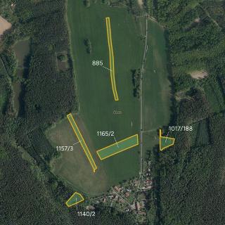 Prodej zemědělské půdy 10 469 m² Zaječice