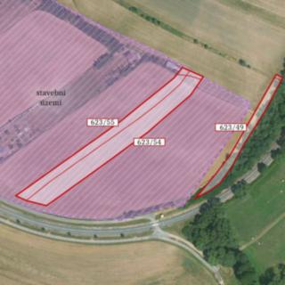 Prodej stavební parcely 6436 m² Zruč nad Sázavou