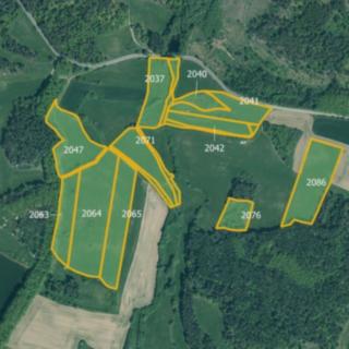 Prodej zemědělské půdy 114 453 m² Třebohostice Zadní Zborovice