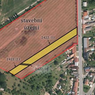 Prodej stavební parcely 3775 m² Tlumačov