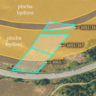 Prodej stavební parcely 1 586 m² Velké Meziříčí