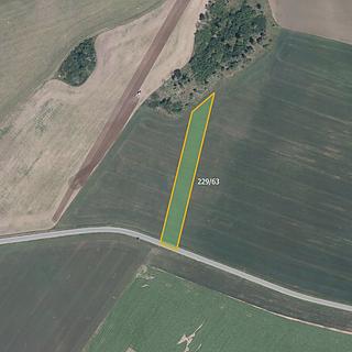 Prodej zemědělské půdy 11664 m&sup2; Biskupice-Pulkov