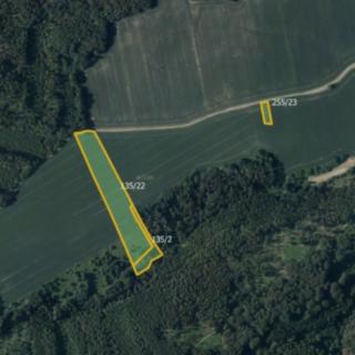 Prodej zemědělské půdy 9 904 m² Bílá Lhota Pateřín
