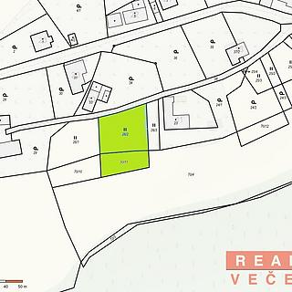 Prodej stavební parcely 1059 m&sup2; Komárov