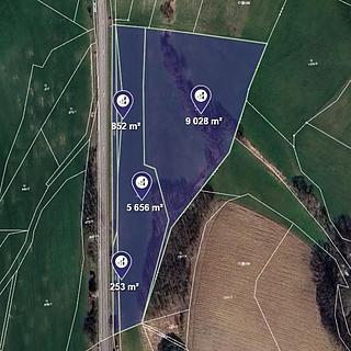 Prodej louky 1579 m² Vrbatův Kostelec