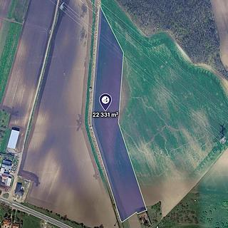 Prodej zemědělské půdy 22331 m&sup2; Kašnice