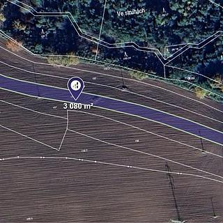 Prodej zemědělské půdy 3412 m&sup2; Kamenný Újezd